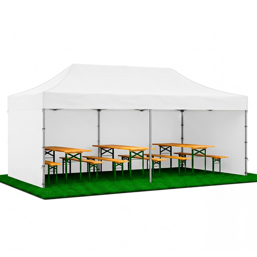 Namiot handlowy 3x6 m ogrodowy, pawilon na imprezy, catering biały