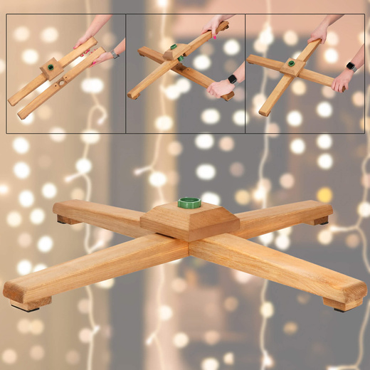 Choinka sztuczna 220 cm Premium Royal Trees świerk syberyjski z drewnianym stojakiem