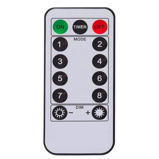 Lampki choinkowe na baterie 100 LED 8 funkcji świecenia na pilot 10 m zewnętrzne, wewnętrzne multikolor