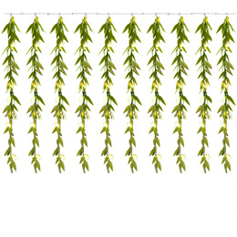 Girlanda led sztuczne liście ruskus dekoracja świetlna