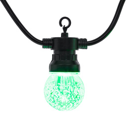 Lampki choinkowe żarówki 15 Led oświetlenie zewnętrzne solarne 10,5 m multikolor