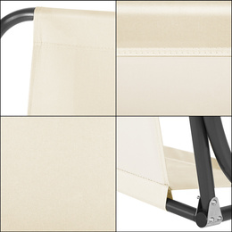 Materiał na siedzisko huśtawki ogrodowej 130 x 100 cm tkanina wodoodporna ecru