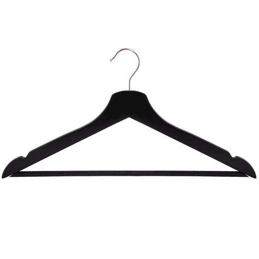 Wieszaki na ubrania drewniane zestaw 9 szt. czarne