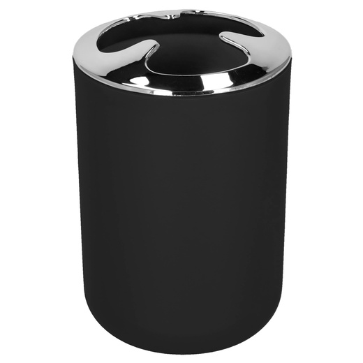 Zestaw łazienkowy 6w1 akcesoria do wc łazienki loft szczotka kubki kosz dozownik czarny