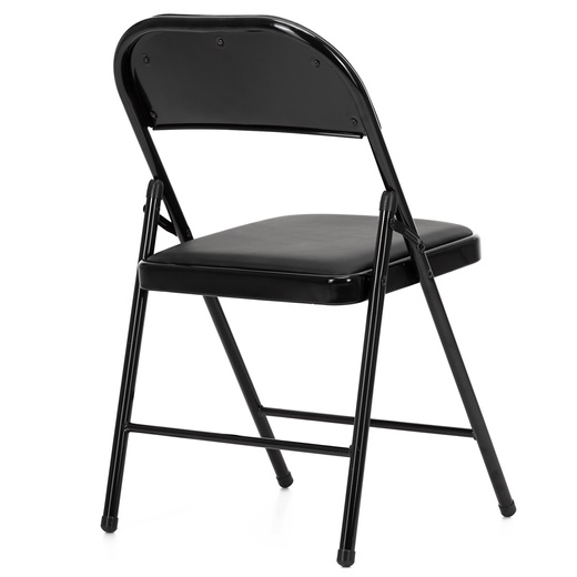 Krzesło cateringowe składane bankietowe, turystyczne do ogrodu czarne