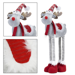 Świąteczny renifer figurka z teleskopowymi nóżkami ozdoba na święta