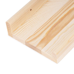 Półka ścienna na przyprawy, książki 80 cm zestaw 2 szt. półki wiszące brązowe