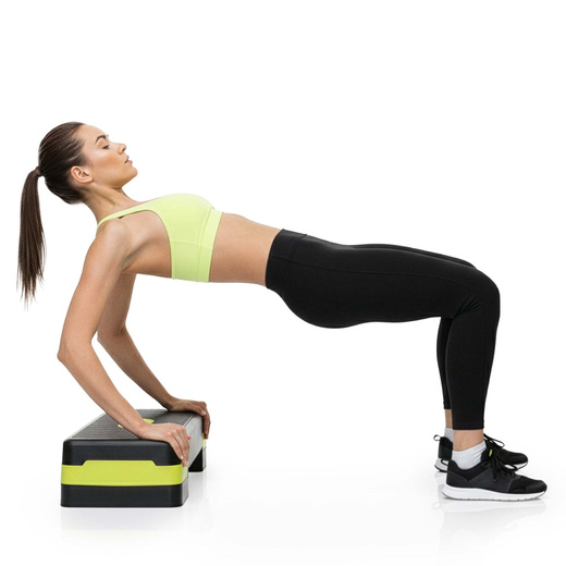 Step do ćwiczeń fitness 3-stopnie, schodek treningowy do aerobiku
