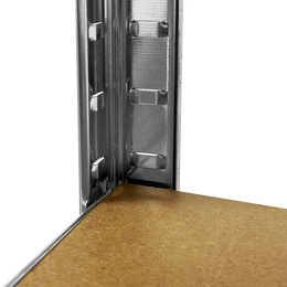 Regały metalowe 2 szt. z 5 półkami 180x90x40cm 875kg do garażu, piwnicy