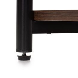 Szafka nocna, stolik z półkami do sypialni 35x31x59 cm nakastnik, ciemnobrązowy