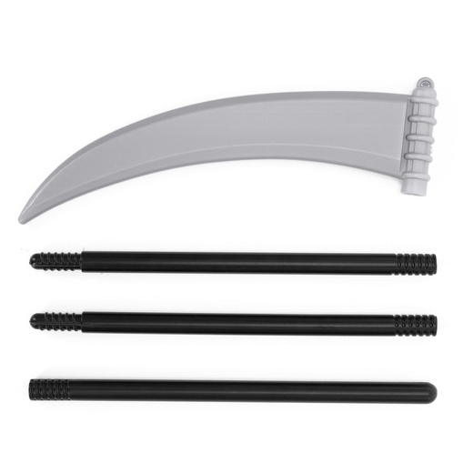 Przebranie na Halloween 146/152 cm strój śmierć, żniwiarz, kostium kostuchy, kosa, okulary LED