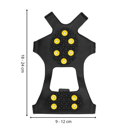 Raczki na buty turystyczne, nakładki kolce rozmiar 35-38 czarne