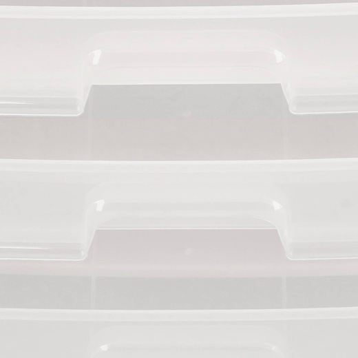 Organizer na kosmetyki 26,5x23,3x17cm mleczny pojemnik na biżuterię z przegródkami
