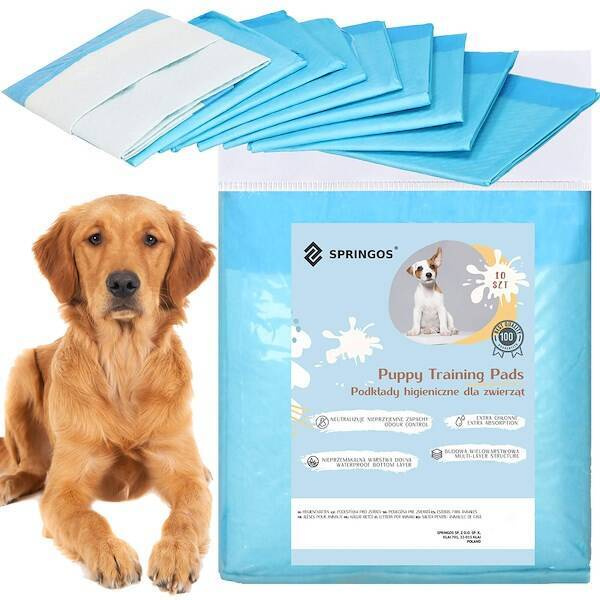 Mata higieniczna dla psa 60x60 cm podkład chłonny 10 szt. do nauki higieny