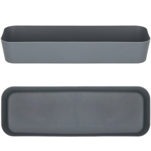 Pojemnik do szuflady 26x9cm wielofunkcyjny wkład, organizer szary