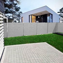 Taśma ogrodzeniowa i klipsy mocujące 20 szt. PVC 35 m x 19 cm 450 g/m2 szary