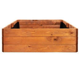 Skrzynia na warzywa drewniana 140x84x26,5 cm wysoki warzywniak zielnik impregnowany