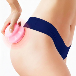 Bańki chiński, gumowe do masażu zestaw 4 szt. antycellulitowy, różowe