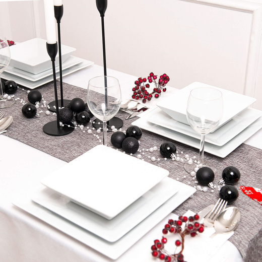 Bombki choinkowe 20 szt. ozdoby świąteczne zestaw 5 cm czarny