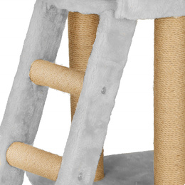 Drapak dla kota sizal 7-poziomowy słupek z zabawką 136 cm