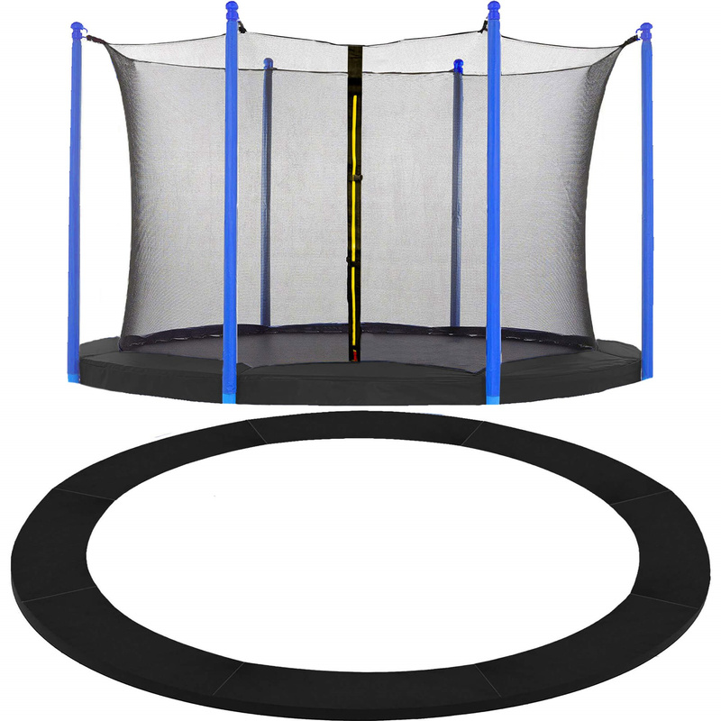 Osłona na sprężyny z siatką zewnętrzną do trampoliny 10FT 305 cm czarna