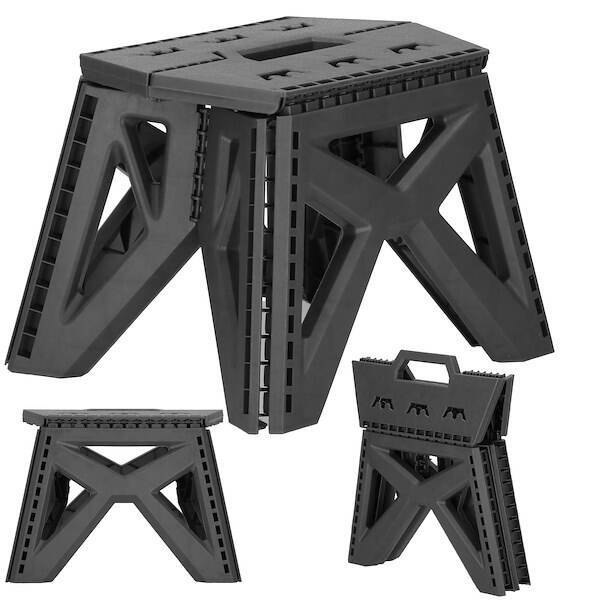 Stołek składany wielofunkcyjny, podest, stopień wys. 23 cm szary