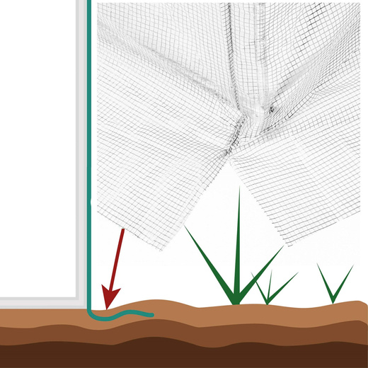 Folia na tunel ogrodowy 4x2,5x2 m zapasowe poszycie na szklarnię foliak UV-4 140g/m