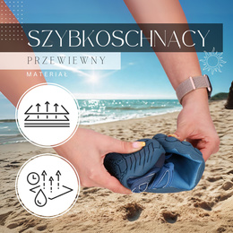 Buty do wody, męskie szybkoschnące buty na plaże rozm. 41 ciemnoniebieskie