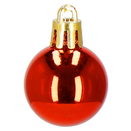 Bombki choinkowe 101 szt. ozdoby świąteczne zestaw z gwiazdą czerwone