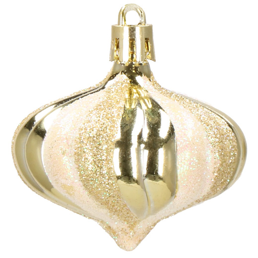 Bombki choinkowe 77 szt. ozdoby świąteczne zestaw złoty