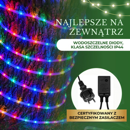 Wąż świetlny 720 Led multikolor 30m z programatorem IP44