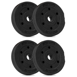 Obciążenie bitumiczne 1,25 kg 4 szt. talerz kompozytowy 29 mm krążek do sztangi hantli