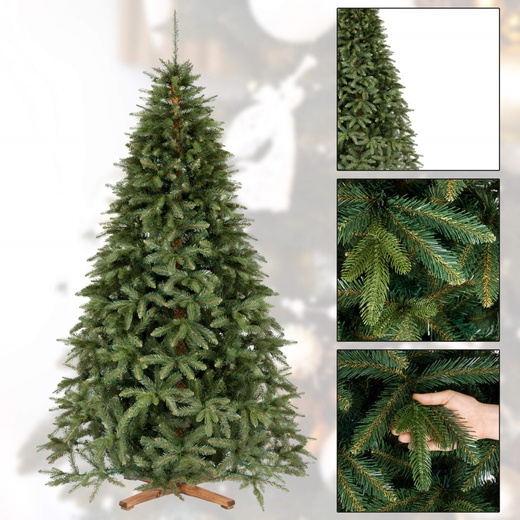 Choinka sztuczna 240 cm Premium Royal Trees świerk syberyjski z drewnianym stojakiem