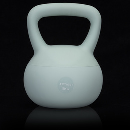 Kettlebell miękki 8 kg kula odważnik hantla ciężar do ćwiczeń fitness, turkusowy