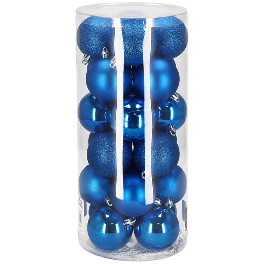 Bombki choinkowe 6 cm na choinkę zestaw 24 szt.