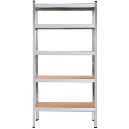 Regał metalowy z 5 półkami 180x90x40cm 875kg do garażu, piwnicy