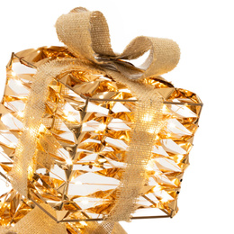 Dekoracja świąteczna LED prezenty pod choinkę 74 cm 160 diod biały ciepły