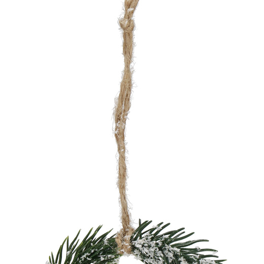 Zawieszka na choinkę zielony mini wianek ozdoba świąteczna 10 cm