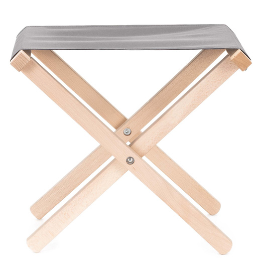 Krzesło składane turystyczne, wędkarkie, stołek na biwak, kemping, jasnoszary