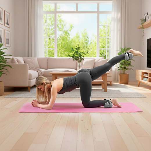 Obciążenia na ręce i nogi 2x0,5 kg do treningu fitness i cardio, szare