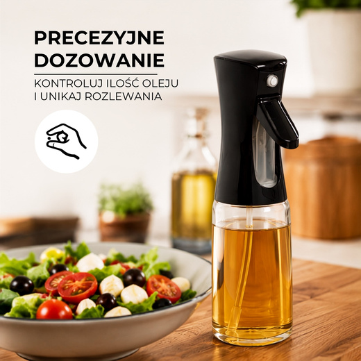 Dozownik do oleju 300 ml spryskiwacz do oliwy octu rozpylacz kuchenny pojemnik spray