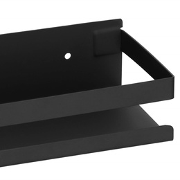 Półka łazienkowa pod prysznic 30x10 cm ze stali nierdzewnej czarna