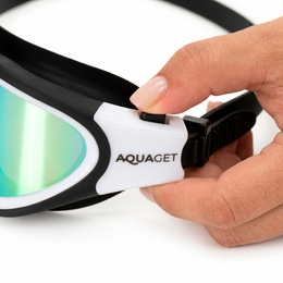 Okulary do pływania na basen Anti-fog zestaw zatyczki do nosa, uszu w etui