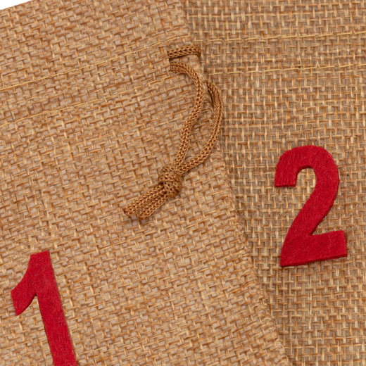 Woreczki do kalendarza adwentowego 24 szt. dekoracja świąteczna