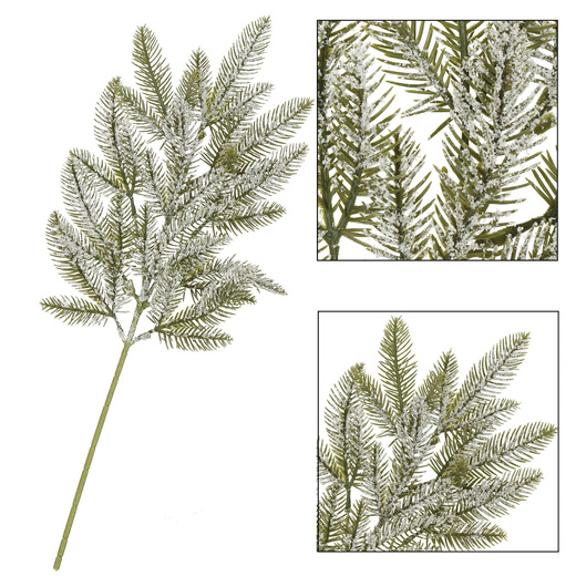 Gałązka świąteczna liść sztuczna dekoracja do stroika 68 cm