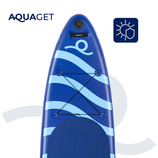 Deska pompowana do pływania SUP 350 cm paddleboard komplet z wiosłem i wyposażeniem