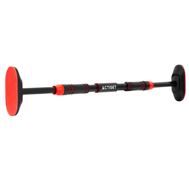 Drążek do podciągania 72-105 cm teleskopowy stalowy mocowany do futryny regulowany