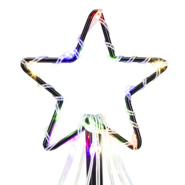 Choinka metalowa 80 Led dekoracja świąteczna 45 cm multikolor