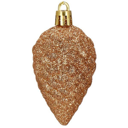 Bombki choinkowe 51 szt. ozdoby świąteczne zestaw rose gold 