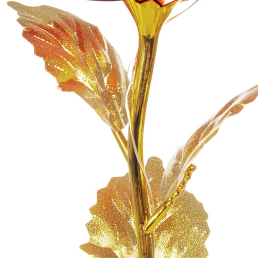 Wieczna róża 25 cm świecąca ozdoba LED prezent kwiat czerwony